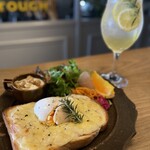 カフェ ダイニング バー ラフ - モーニングプレート『クロックマダム』