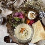 カフェ ダイニング バー ラフ - モーニングプレート『自家製ポタージュ』