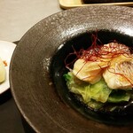 中国料理M - 真鯛の蒸し物と蒸しパン