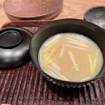 すし処 ひさ田 - 黄韮の白味噌汁