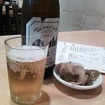 中華菜舘 清心 - 2013年8月 ビールには旨いザーサイ付き