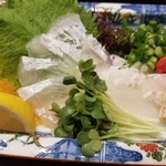 ろばた　仁 - 残り半分の城下カレイ刺身‼️
