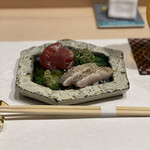 寿し あや瀬 - 和歌山県産 鰹の静岡県産 クロムツ