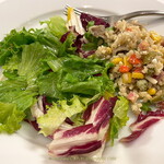 ガストロノミア ヨシ - 葉野菜と玄米を自分で相盛りに うまし♪