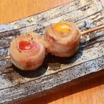 Two-color tomato iberico roll