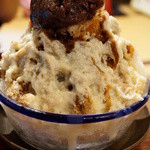 腰掛庵 - 黒みつ金時みるく（580円）（2013/6）