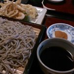 Soba Washoku Nagomi - 白海老　ざる　1,500円