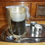 倉敷珈琲館 - コーヒーゼリーはモクモクと煙を出して登場。