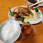 パンダ食堂 晴山閣 - 長男→チンジャオロースランチ♪残さず食べるぞぉ～♪