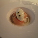 オーベルジュ 漣 - デザート2：桃のフレッシュコンポート