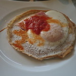 オーベルジュ 漣 - 蕎麦粉のパンケーキ