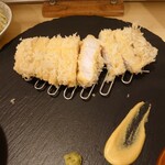 とんかつ そら - 香り豚ロース140ｇ  黄色いのは辛子でソースではありませんｗ