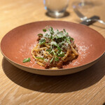 マンサルヴァ - どのお料理も、本当に美味でしたが、この日は、このパスタが最も好みでした❤︎ ミントが爽やかさを強調していて、楽しい。