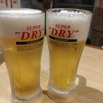 Izakaya Nonchan - 生ビールでおつかれちゃ〜んの乾杯！