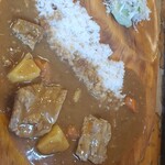 家庭料理の店 ふるさと食堂 - ソーキカレー1180円