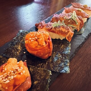 #肉寿司#野菜巻き串#熟成魚 ハッシュタグ_0