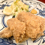 新宿割烹 中嶋 - 鰯フライと甘酢キャベツ漬物