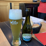 Mallorca - オリーブのビール。グリーンがキレイ