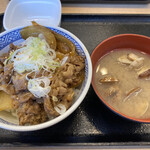 Yoshinoya - 焼肉丼と貝汁
