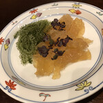 あかね家 - クラゲと海ぶどうの冷菜