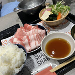 ひとりしゃぶしゃぶ 七代目 松五郎 - 銘柄豚食べ比べセット