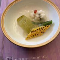 ビュッフェ＆カフェレストラン ナイト＆デイ - 鱧湯引きと冬瓜の炊き合わせ　柑橘ジュレ掛け