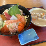 草加新田市場食堂 - 豚汁を付けて