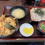 Shinano An - 天ざる丼（ミニ天丼とざるセット）８５０円
