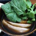 そば くら富 - ルッコラにイタリアンを感じる鴨汁