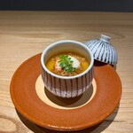Yuuga - 北海縞海老と玉葱の茶碗蒸し