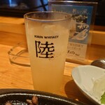 とり乃屋 - 日向夏プレミアムサワー600円