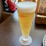 バルバルキッチンアメリ - せんべろセット(¥1,000)の生ビール
      生ビール単品なら¥380