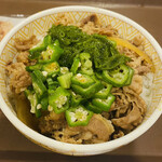 すき家 - 料理写真:「めかぶオクラ牛丼 並」580円税込み♫