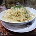 アーモンド - カルボナーラ（大盛）1,050円（コーヒー付き）