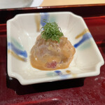 銀座 しのはら - 鯛の胡麻ダレ和え