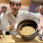 銀座 しのはら - 新生姜炊き込みご飯