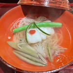 銀座 しのはら - キジハタ　じゅんさい　そうめん　いんげん