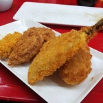 やきとりさんきゅう - 揚げ物4選　835円