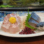 ひかり寿司 - ひらめ、しめ鯖