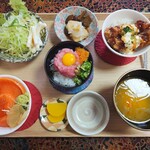 Shubou Fuku - 三種丼食べ比べ膳