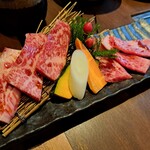 米沢牛炭火焼肉 上杉 - 本日のおすすめ(1709円)　和牛一本目カルビ