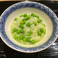 富小路 やま岸 - 涙豆の飯蒸し