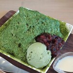 鶏白湯ラーメン専門店 HEITAIYA - めっちゃ抹茶　かなり美味しい　アイスクリームもあんこも美味しい　また食べたくなる逸品