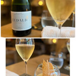 Jose Luis Karuizawa - ◆【泡】Eudald Brut Nature / Spain Cava
      ◇コカ‥生ハムを小麦粉で薄くのばして焼いたもの。
      パリッとスナック感覚でいただきましたが、楽しいコースのスタート♪(  ´艸`)