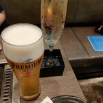 Okonomiyaki Korombusu - ビールとこぼれスパーリングワイン