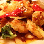 三国志 - 貝柱と野菜のXOソース炒め