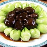 三国志 - ちんげん菜とシイタケの炒め