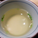 Ginza Torikou - 鶏スープ、塩加減間違えたのかな？