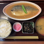 野方食堂 - 鯖の味噌煮定食