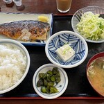 三和食堂 - 焼き魚定食（鯖）800円